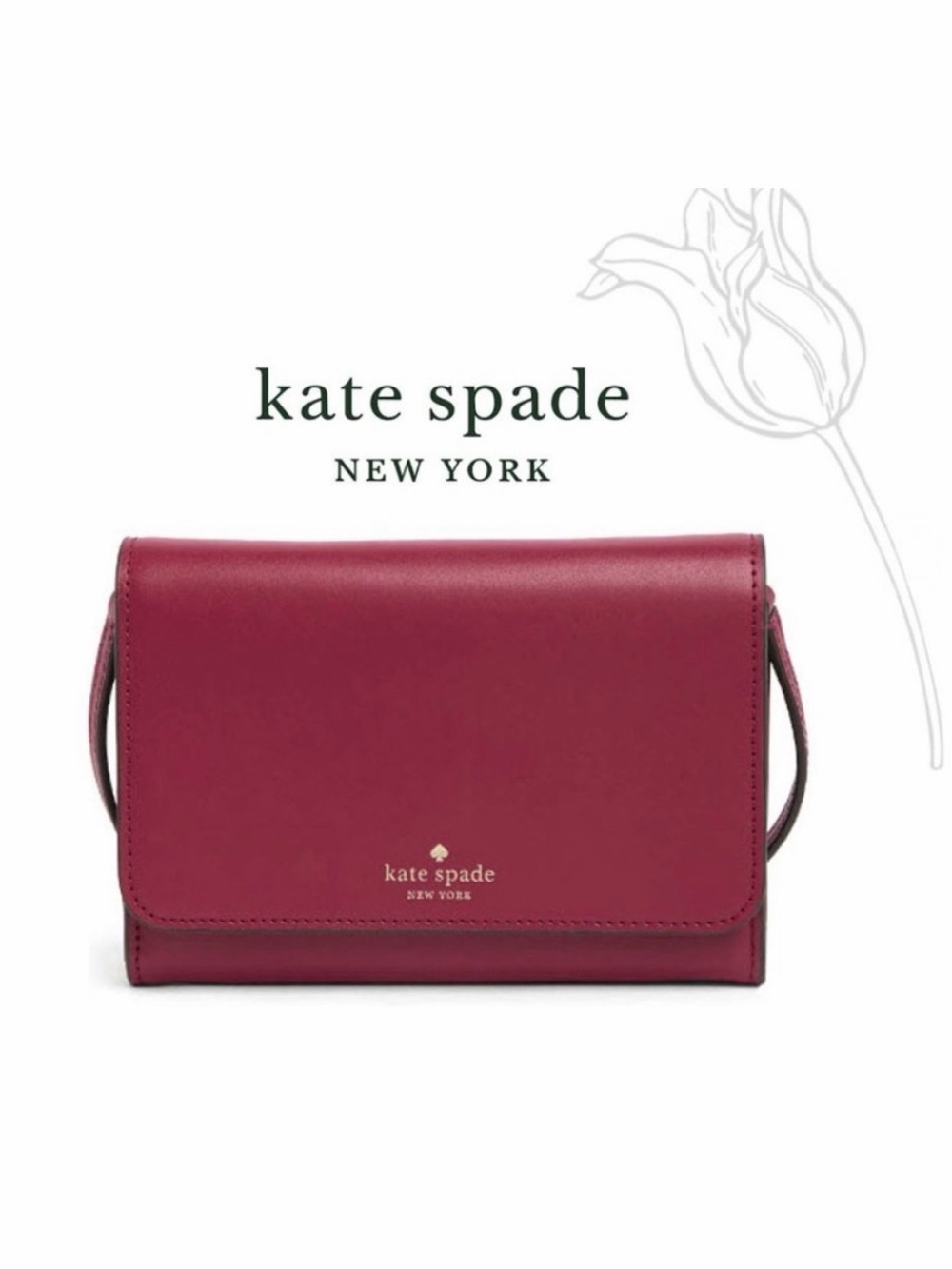 kate spade Kerri Crossbody Cranberry Cocktail Bag